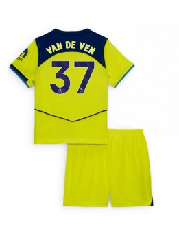 Billige Tottenham Hotspur Micky van de Ven #37 Tredjedraktsett Barn 2025-26 Kortermet (+ Korte bukser)